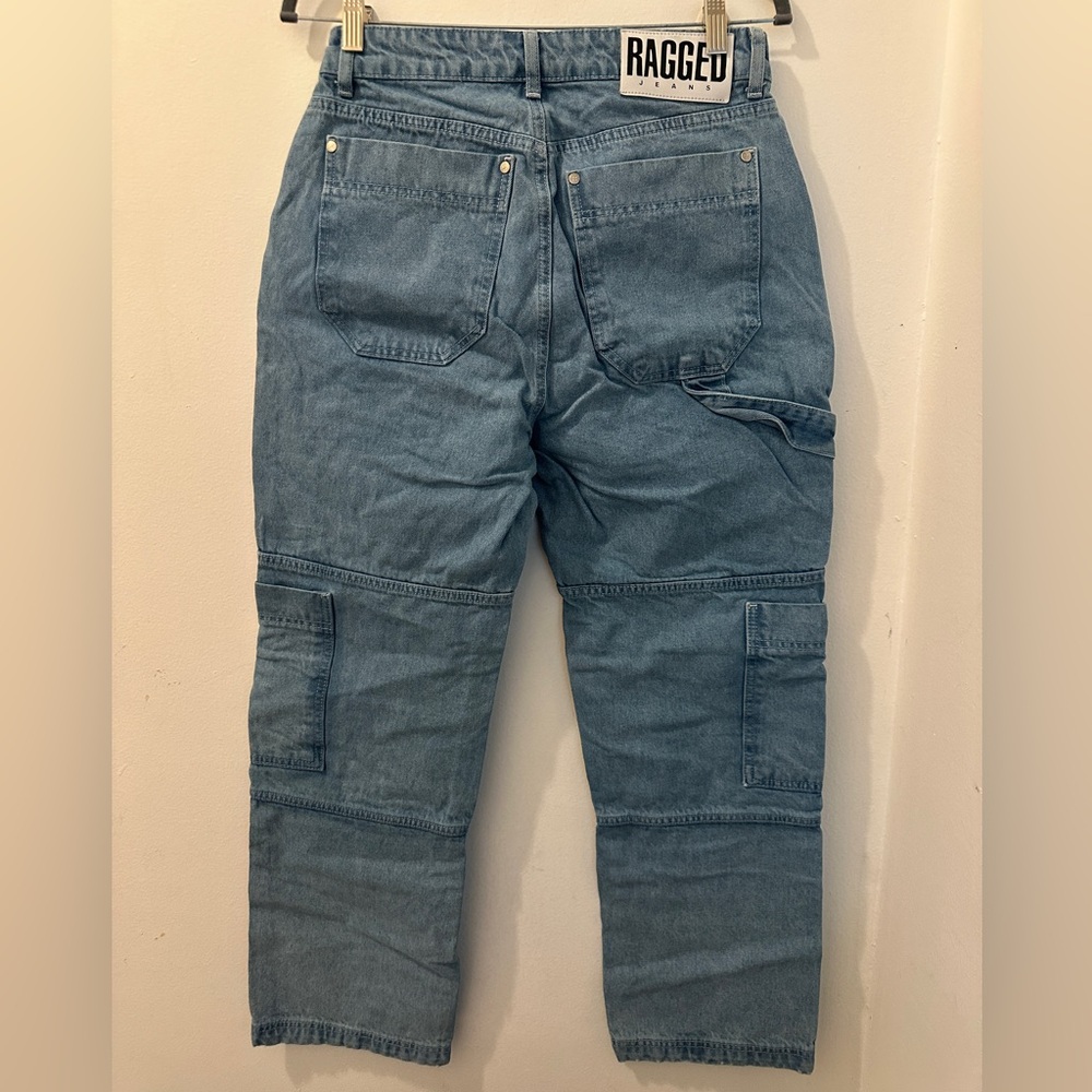 Women's Blue Flare & Wide Leg Jeans - Picture 3 of 5